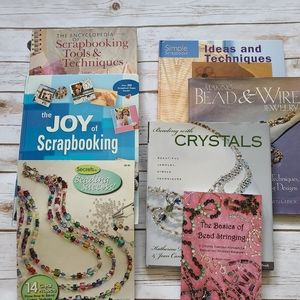 Scrabooking and Beading books